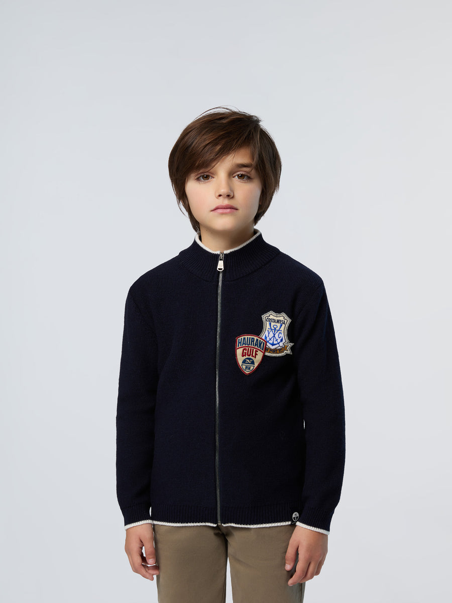 1 | Navy blue | full-zip-7gg-knitwear-796127