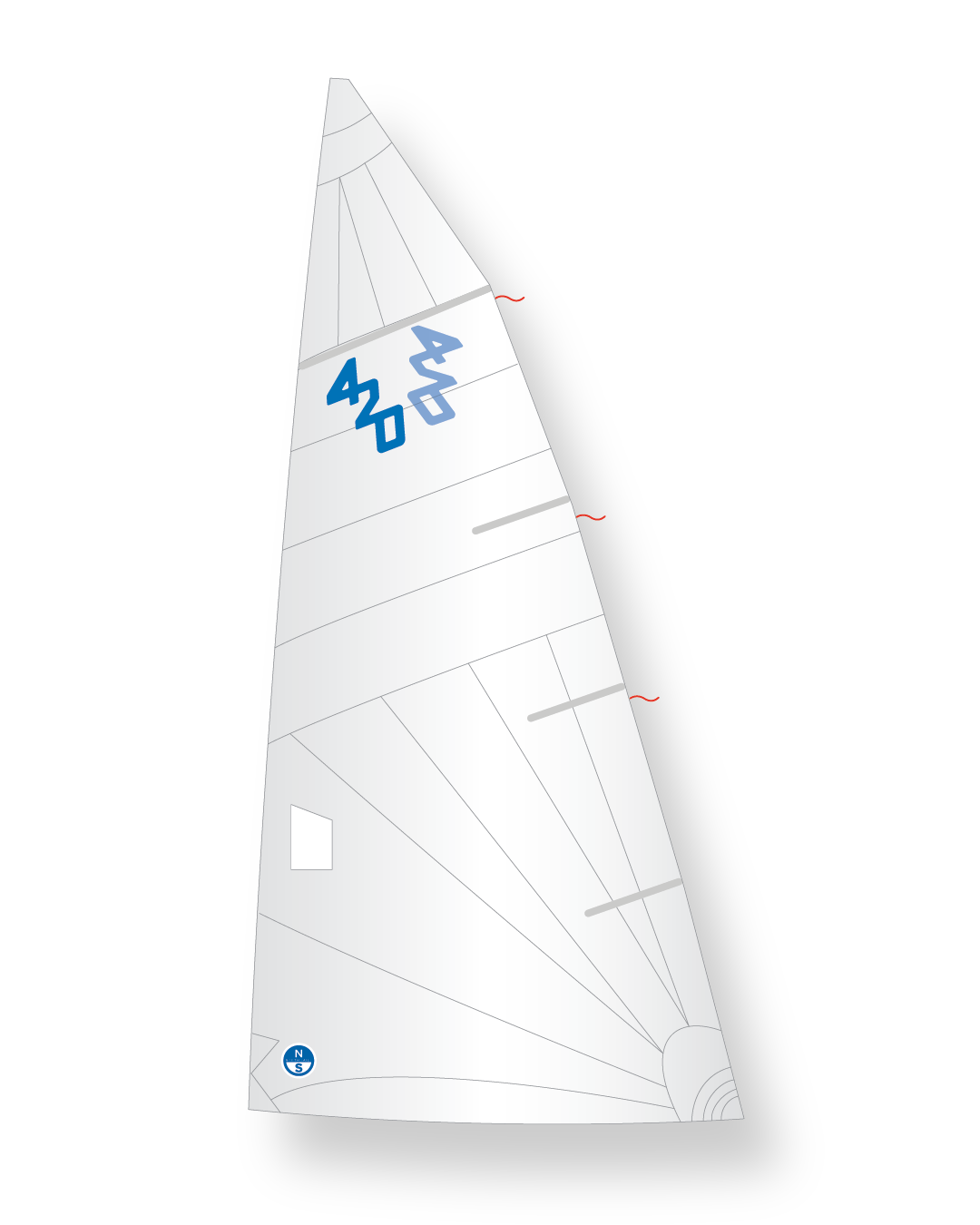 1 | White | North Sails 420 M-12 Mainsail