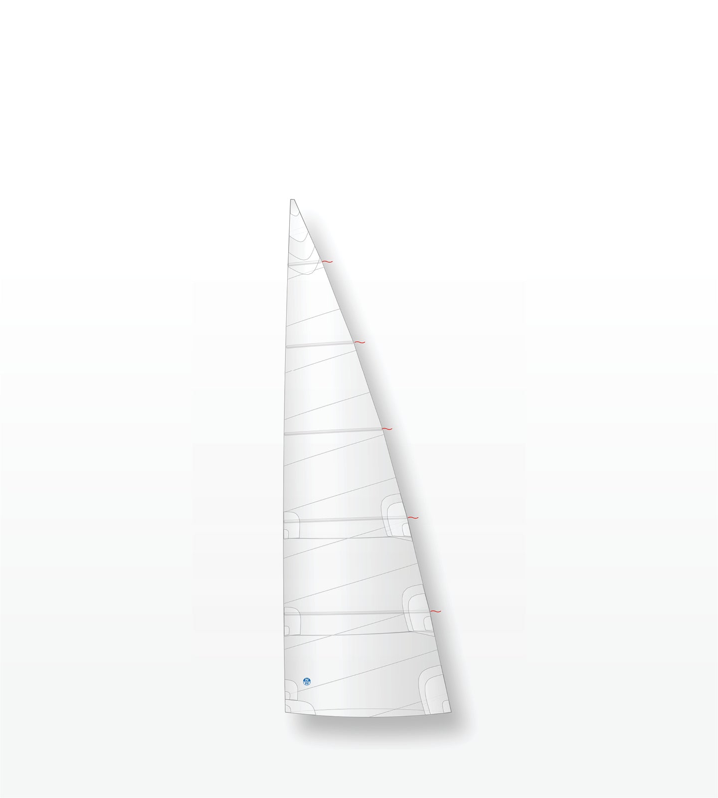 1 | NPC CROSS-CUT / White | North Sails Full Batten Cruising Mainsail NPC CROSS CUT White