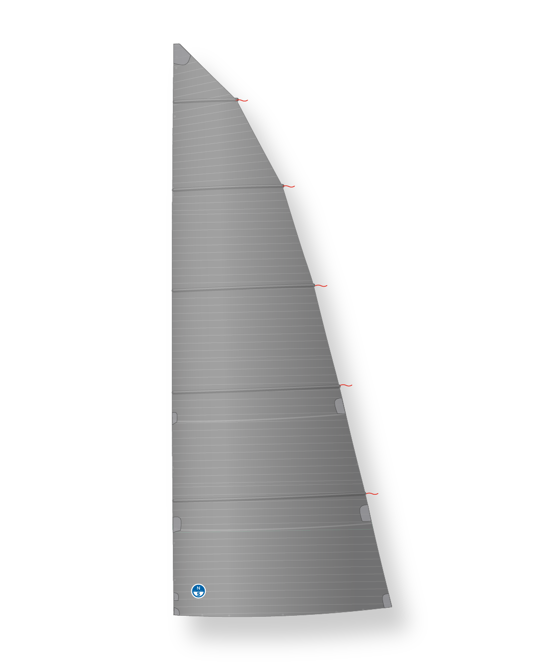 1 | 3Di ENDURANCE / Gray | North Sails High Roach Cruising Mainsail 3Di ENDURANCE Gray