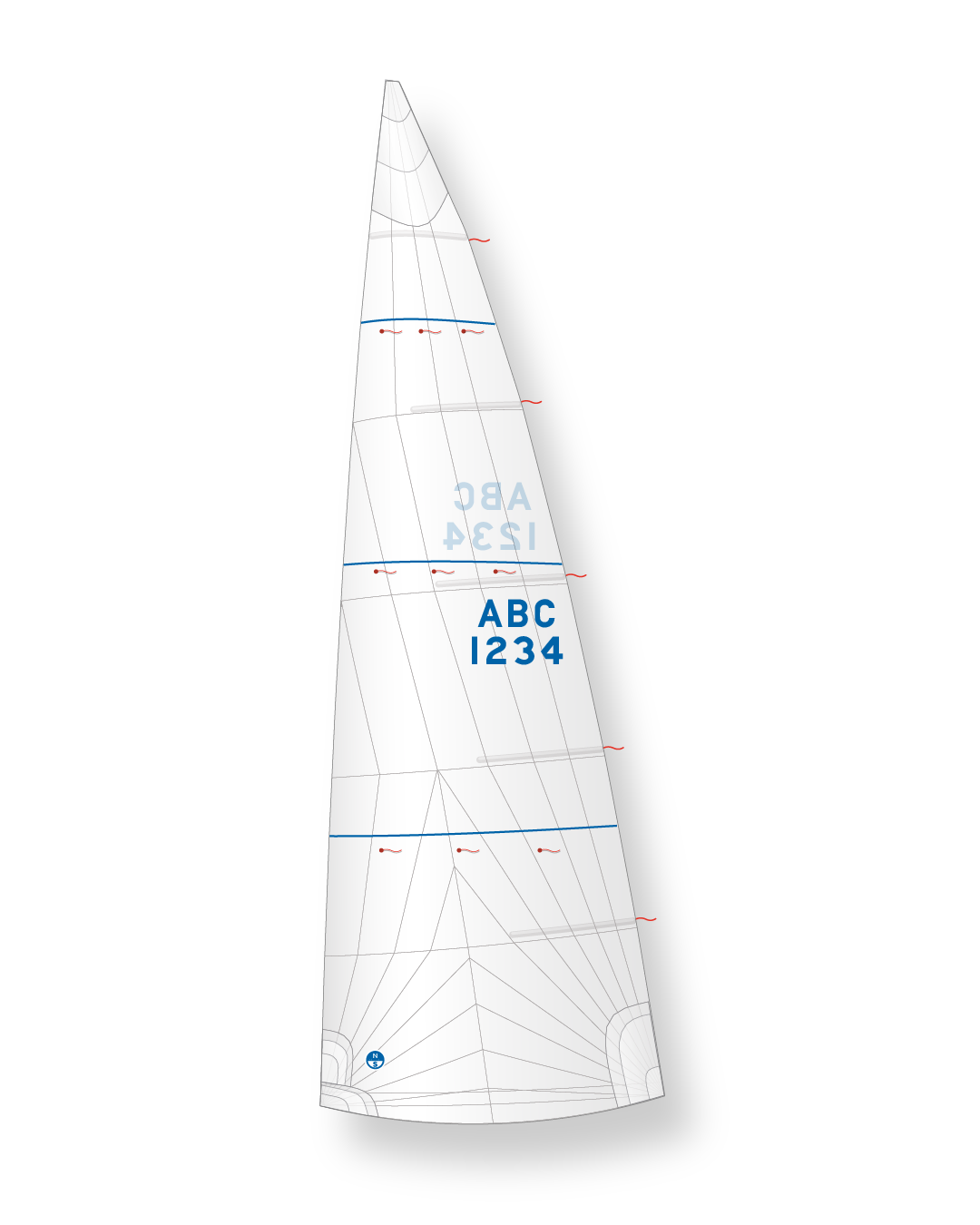 1 | NPC RADIAN / White | North Sails Racing Mainsail NPC RADIAN White