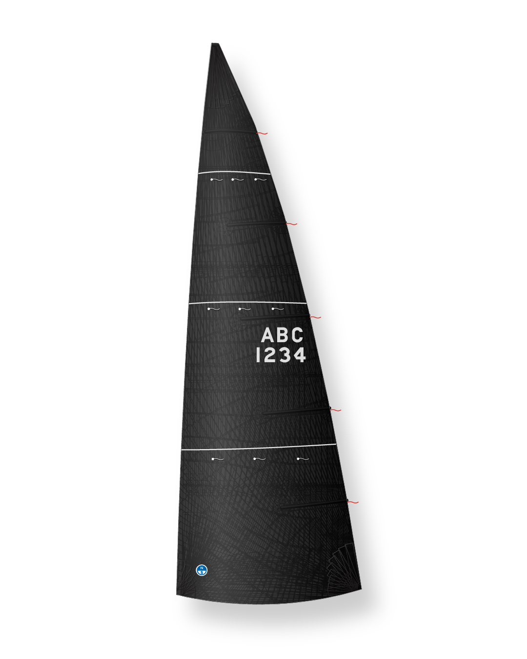 1 | 3Di RAW / Black | North Sails Racing Mainsail 3Di RAW 3Di Black