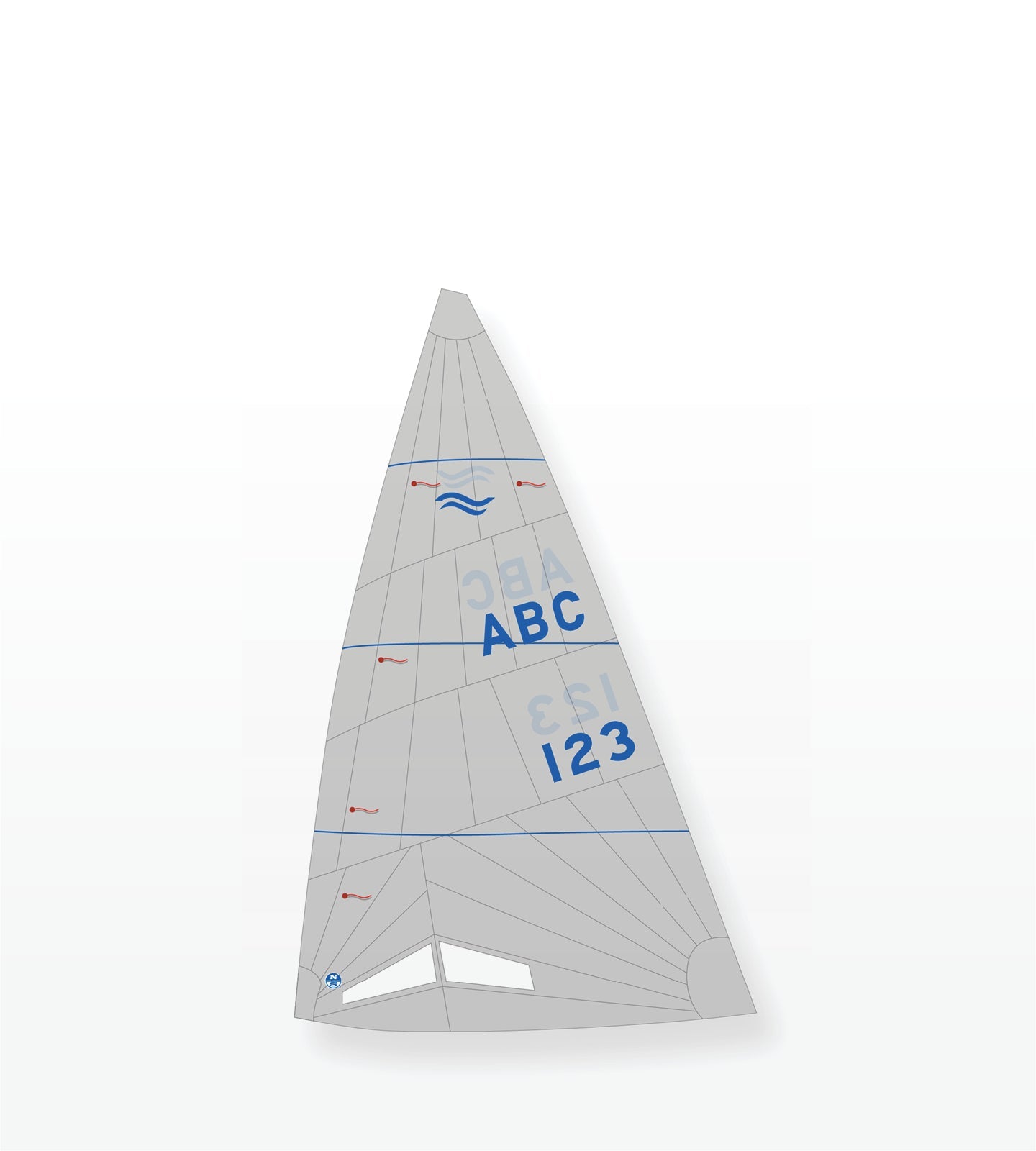 1 | Gray | North Sails Finn GS-1 Minus Mainsail