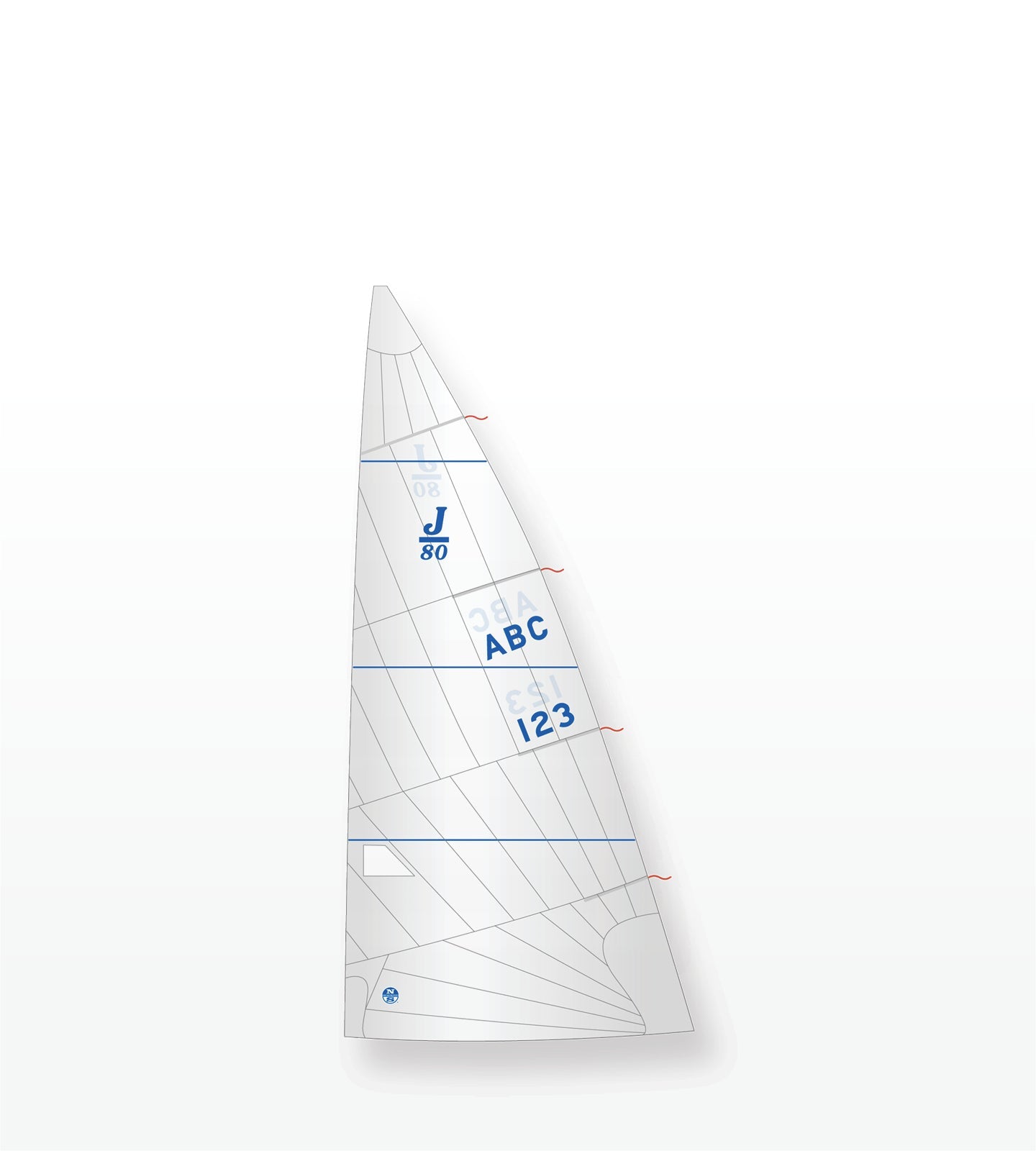 1 | White | North Sails J-80 T-6R Mainsail