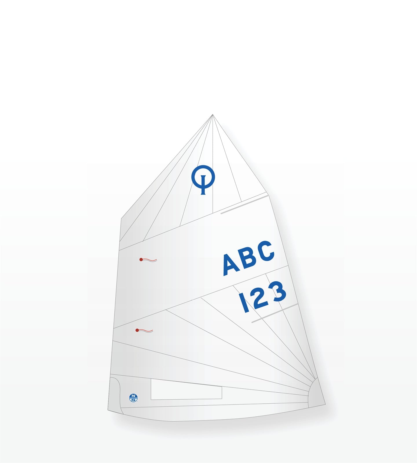 1 | White | North Sails Optimist V-2 Mainsail