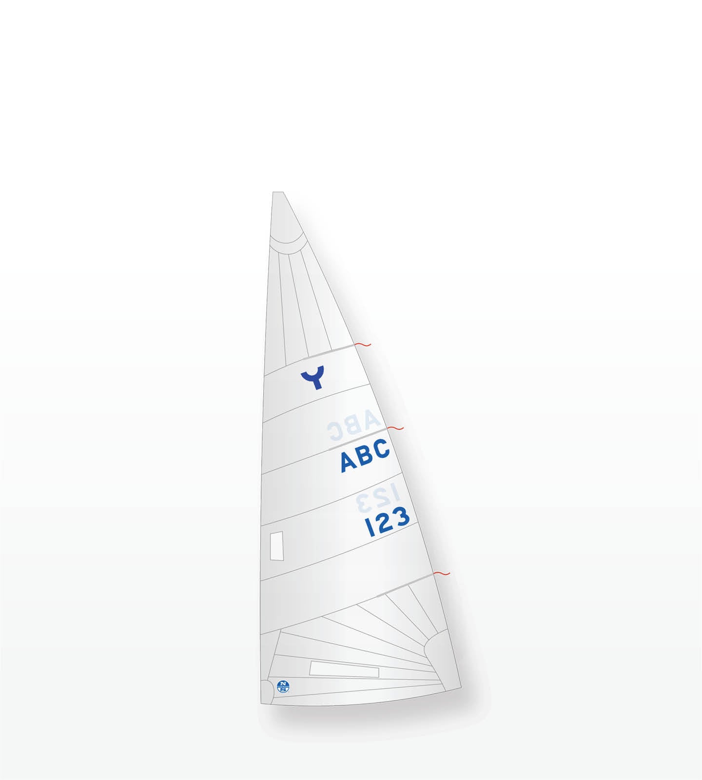 1 | White | North Sails Yngling Mainsail