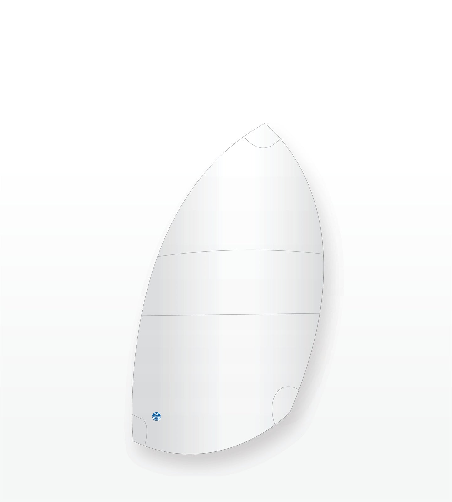 1 | White | North Sails A-Scow Whomper Airx 600 2 Patch Asymmetric