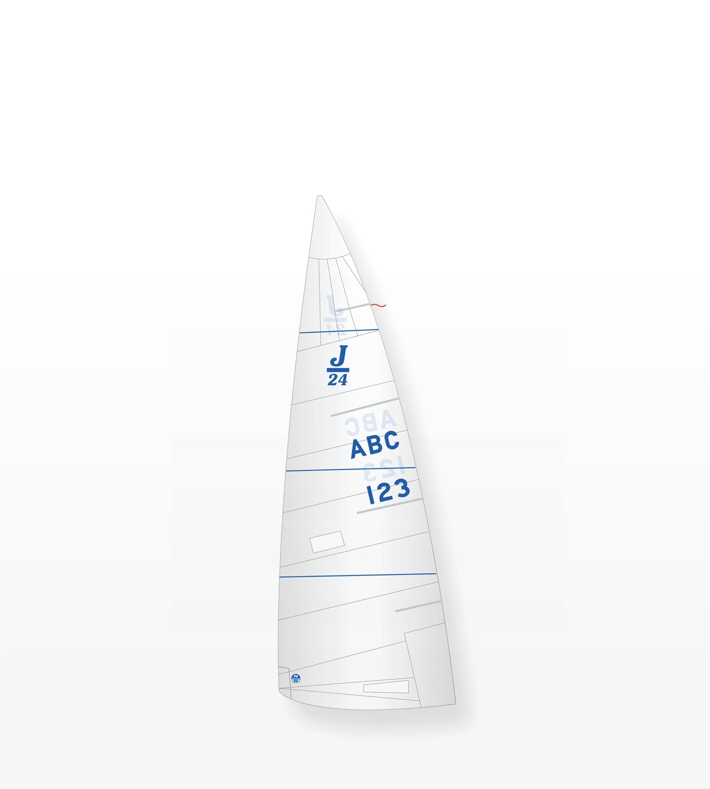 1 | White | North Sails J-24 Fat Head Mainsail