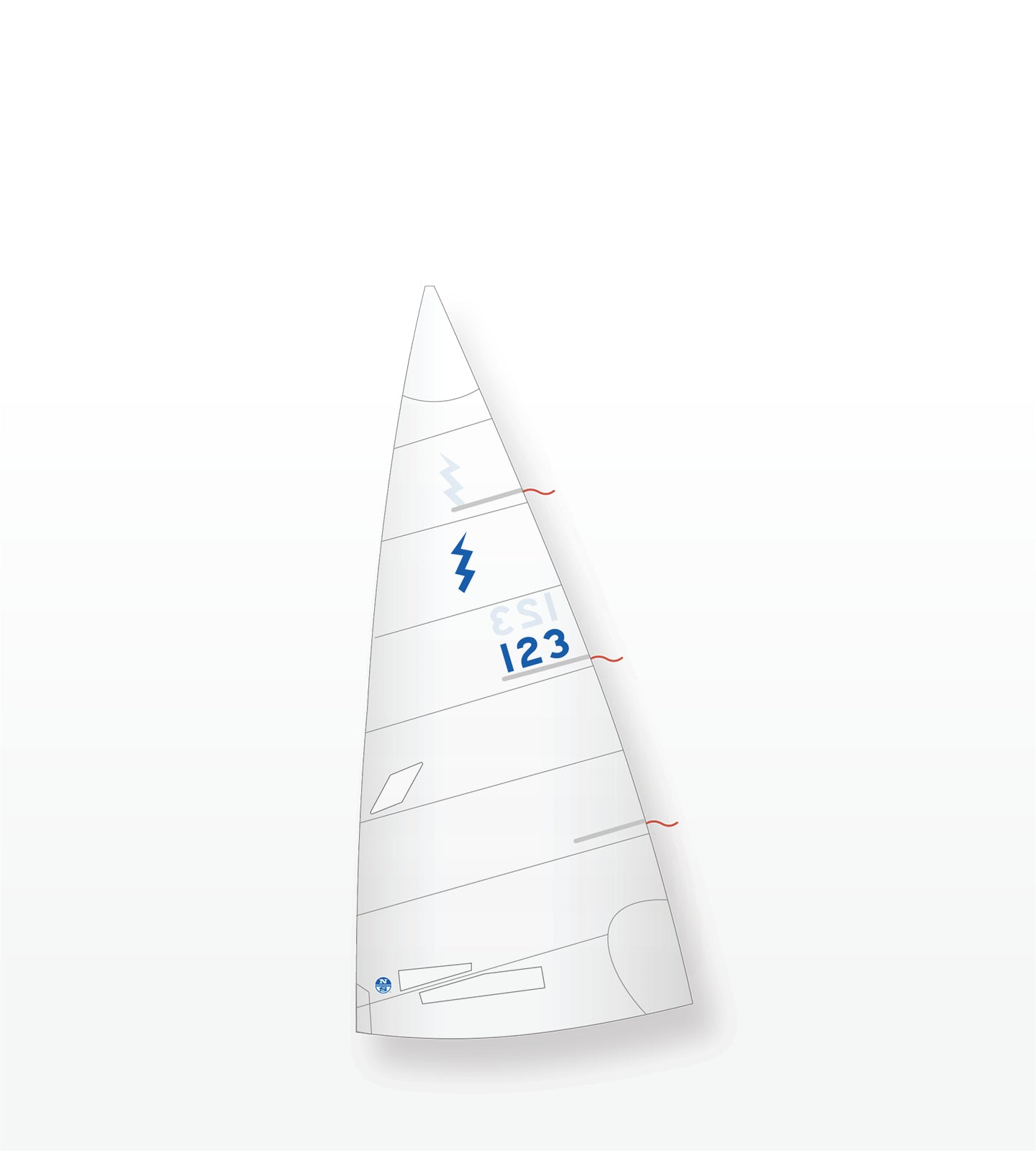 1 | White | North Sails Lightning M-5 Mainsail