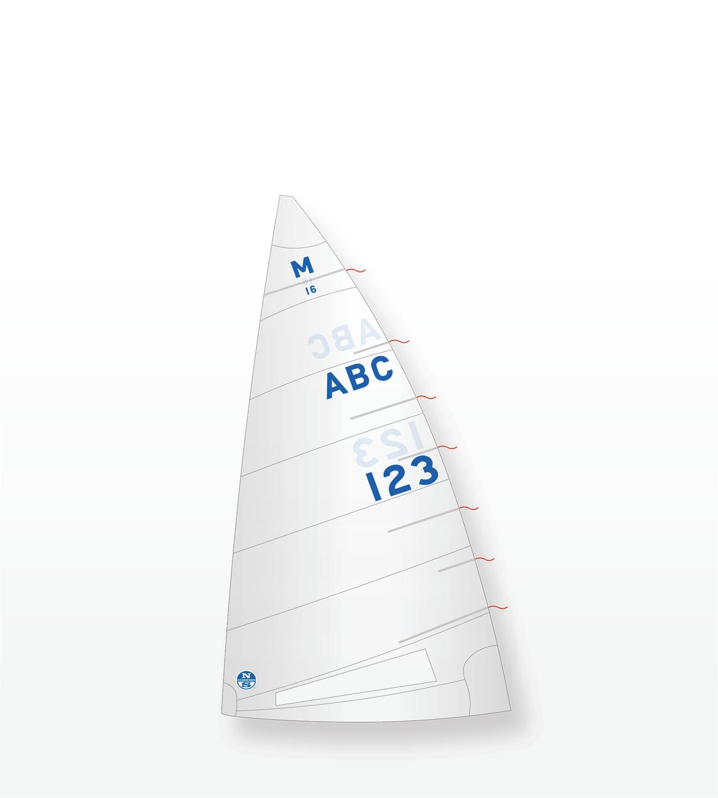 1 | White | North Sails M16 Scow AP Mainsail