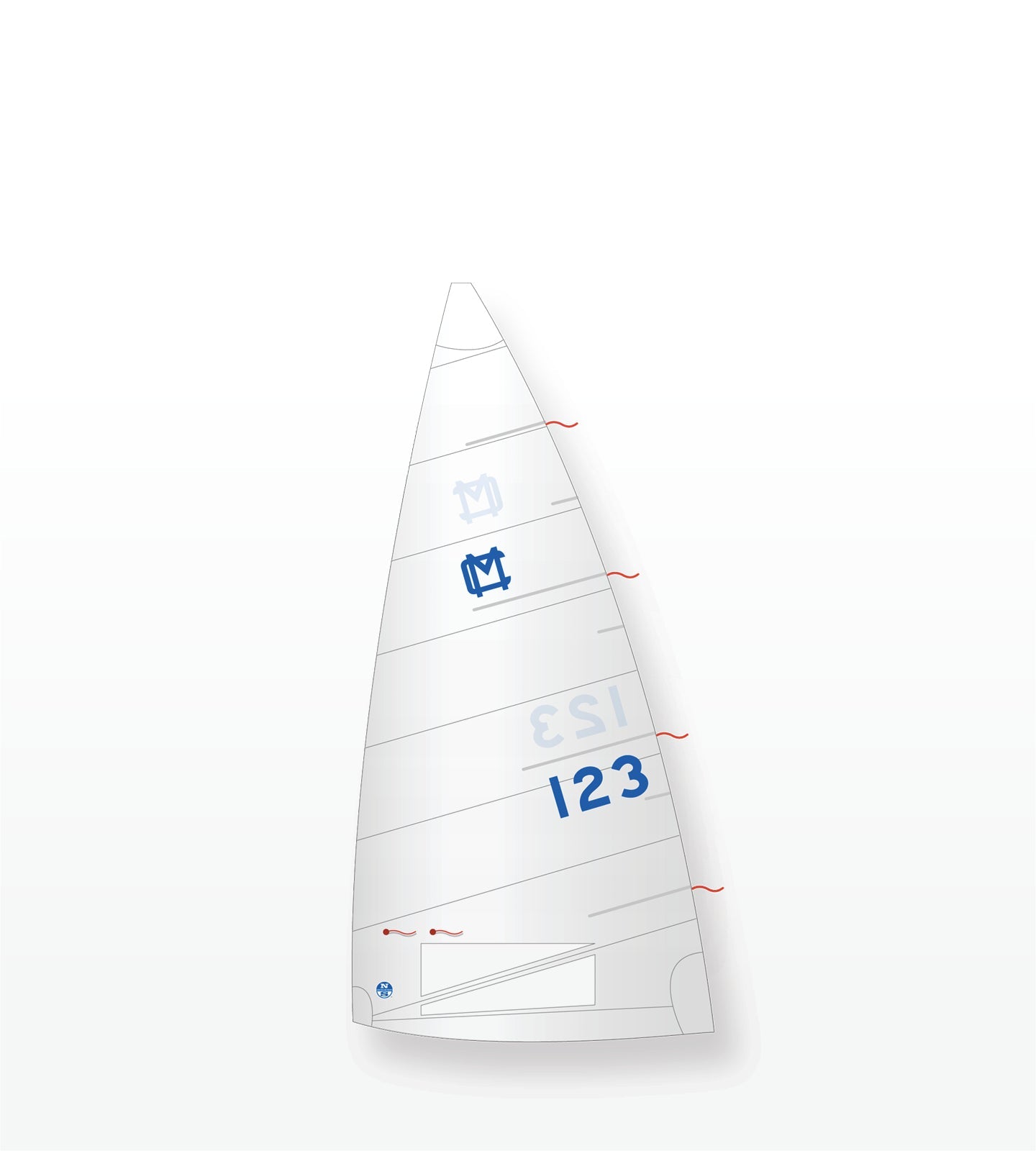 1 | White | North Sails MC Scow Magnum Mainsail