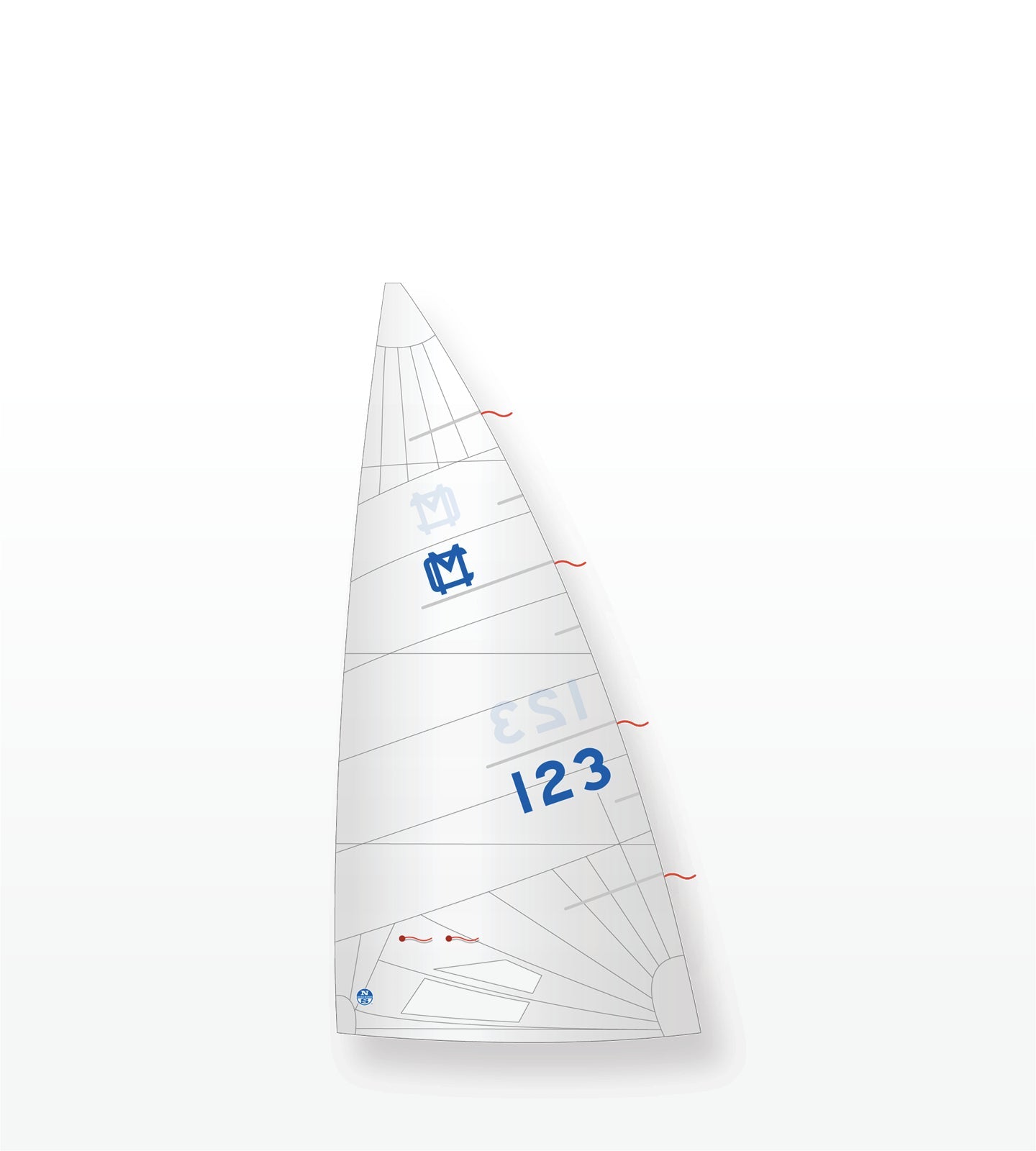 1 | White | North Sails MC Scow Rocket Mainsail