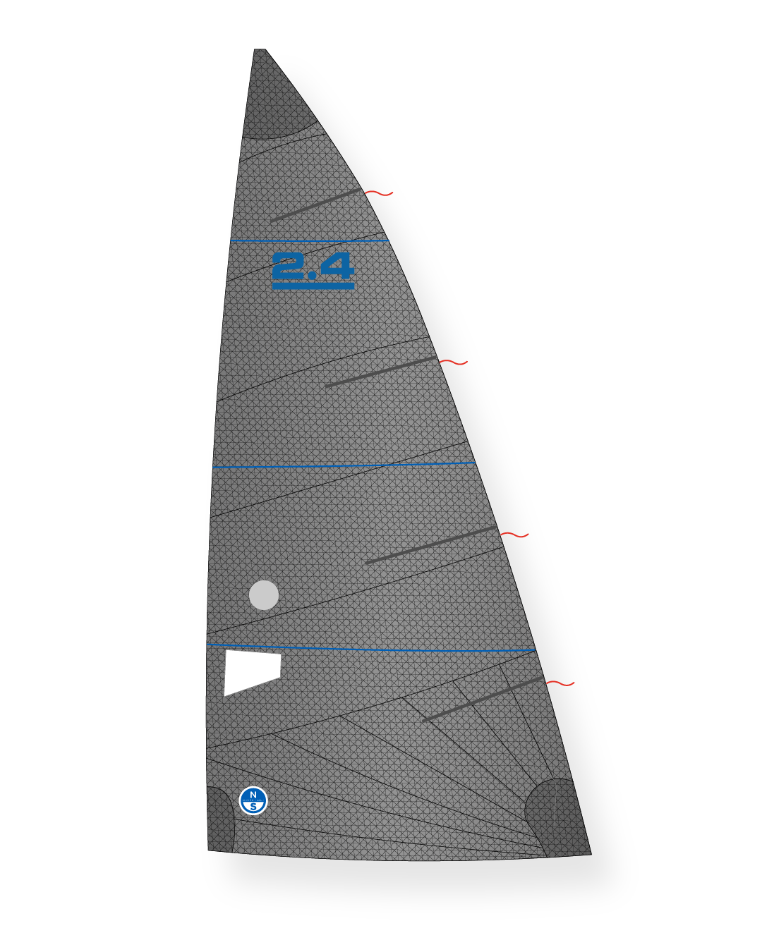 1 | Gray | North Sails 2.4M FR-1 Mainsail