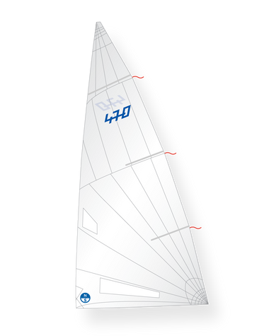 1 | White | North Sails 470 N12-L9B- Mainsail