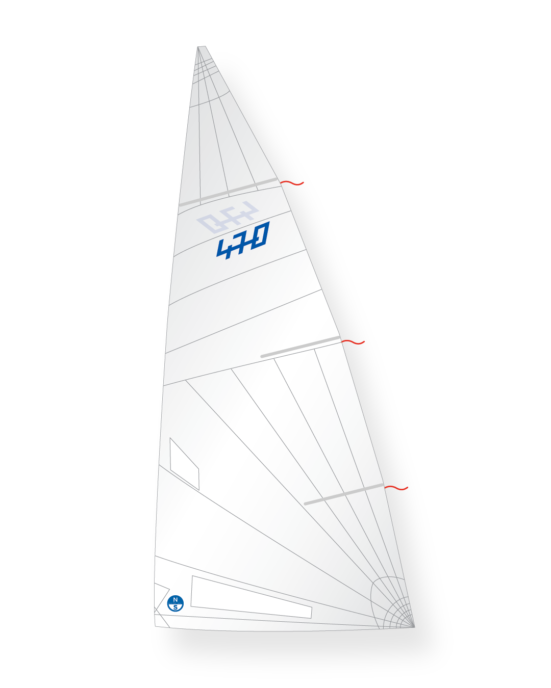 1 | White | North Sails 470 N16-L18 Mainsail