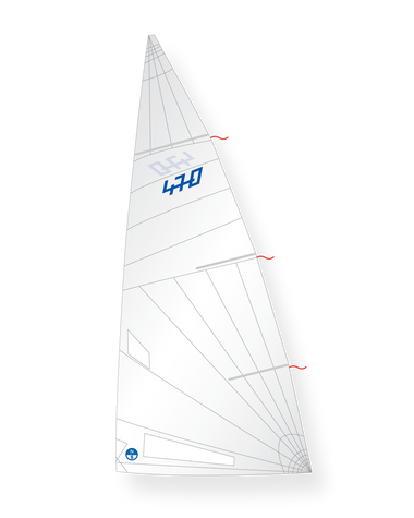 1 | White | North Sails 470 N16-L18 Mainsail