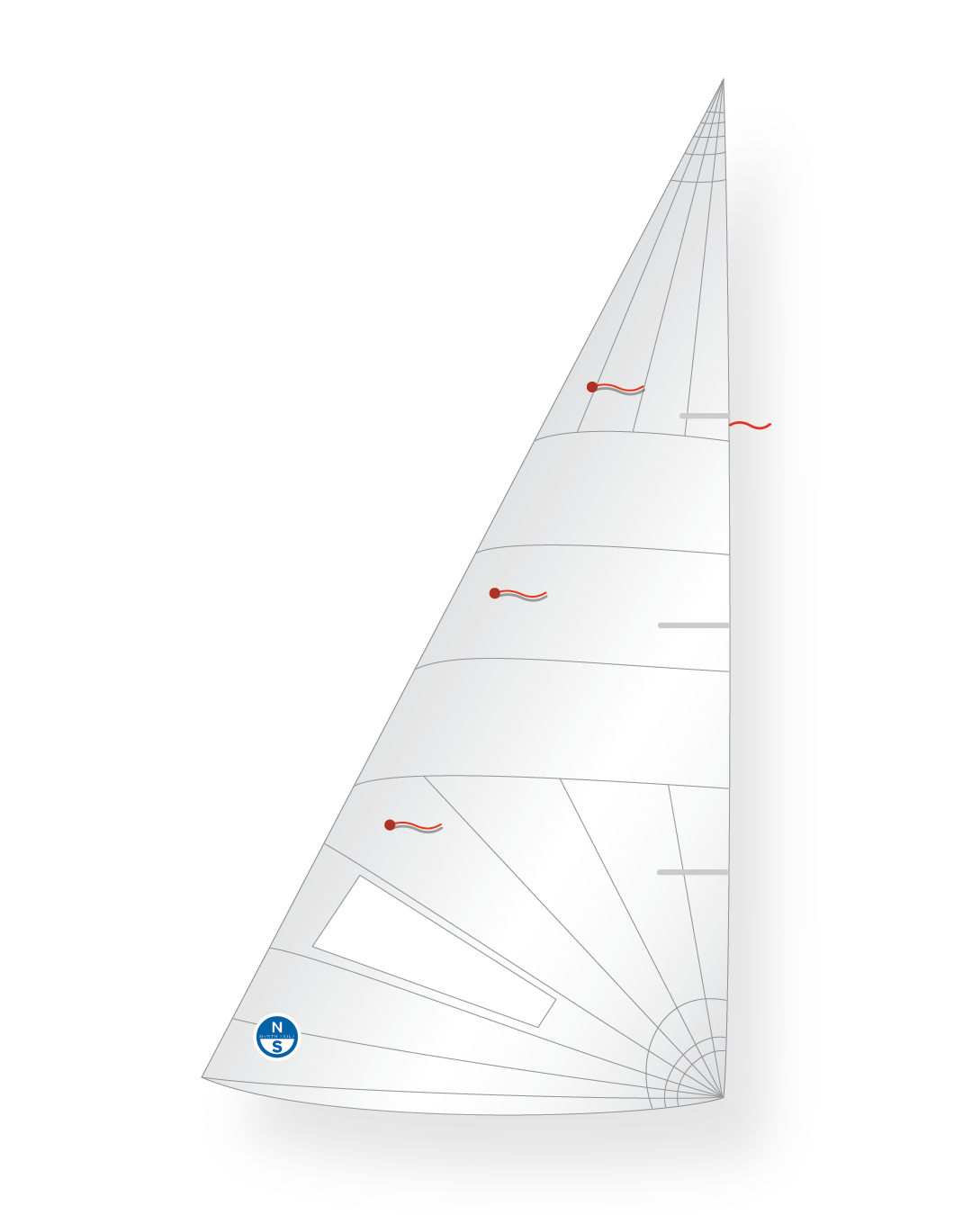 1 | White | North Sails 470 S27-B7 Jib