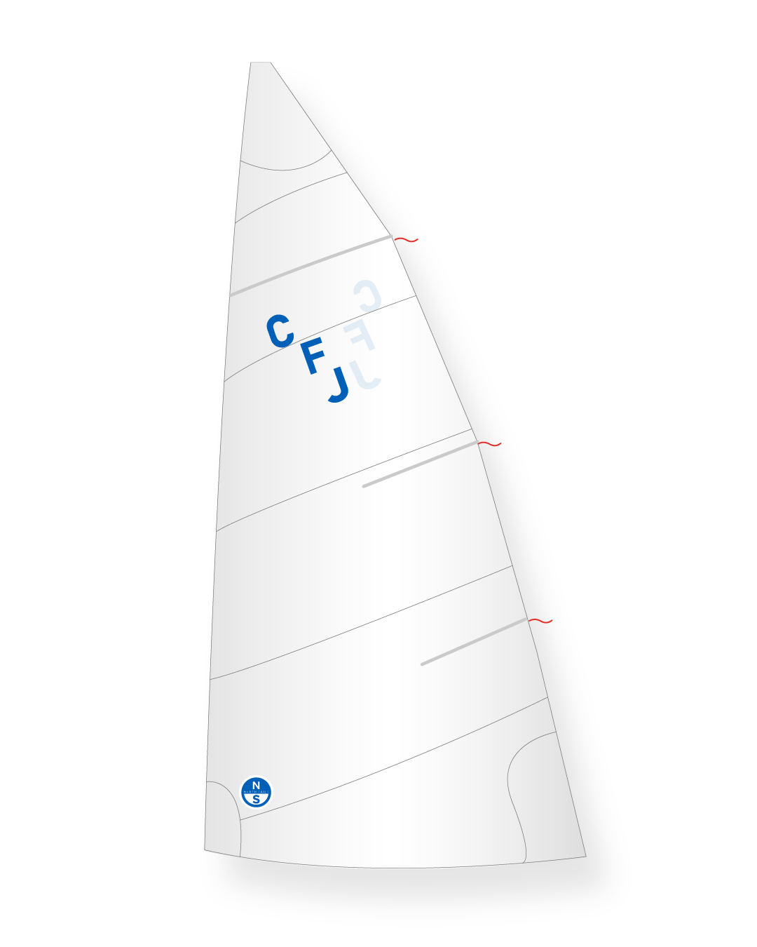 1 | White | North Sails CFJ Race Mainsail