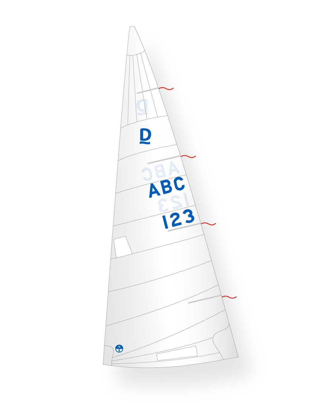 1 | White | North Sails Dragon A-14 Mainsail