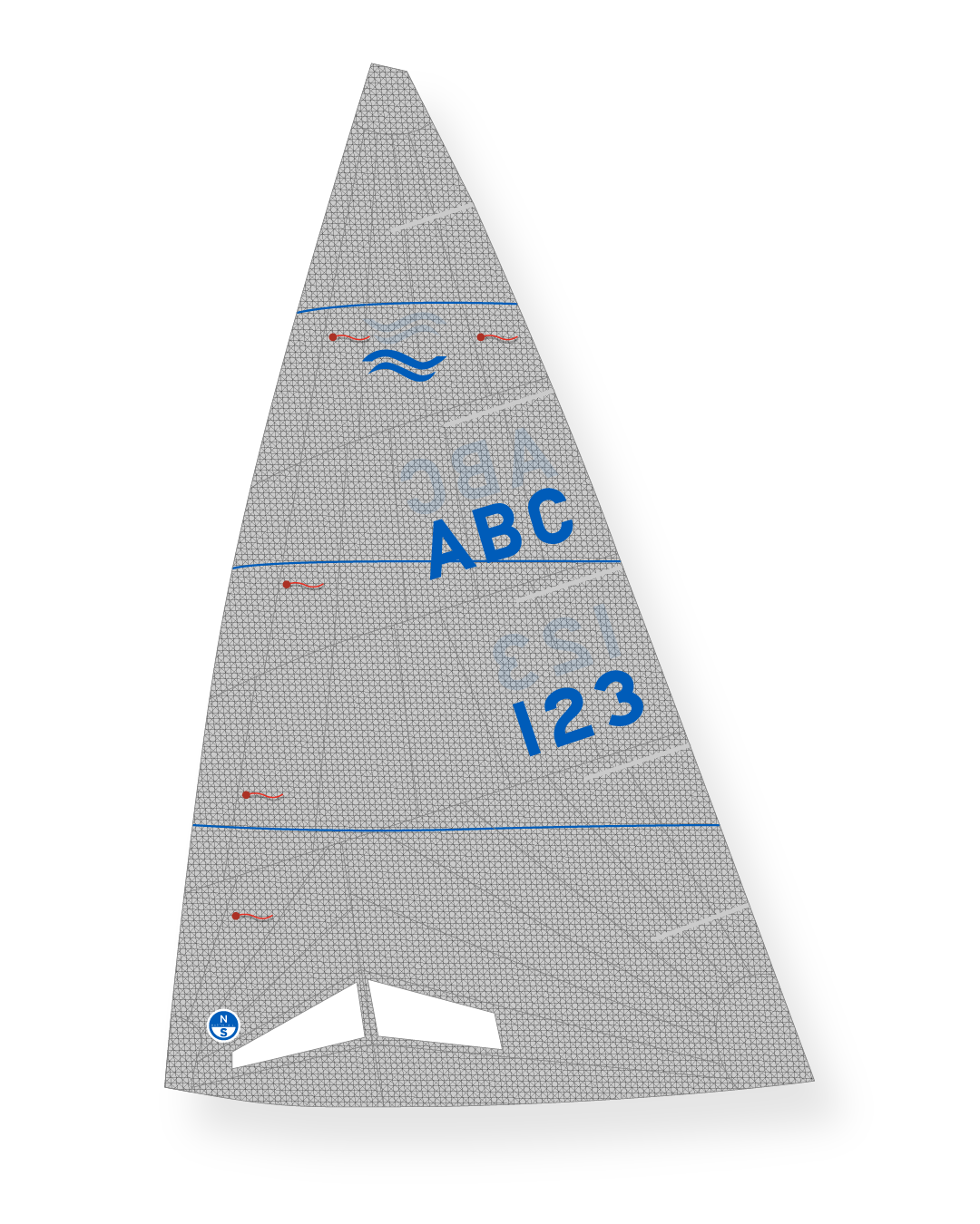 1 | Gray | North Sails Finn GS-1 Minus Mainsail