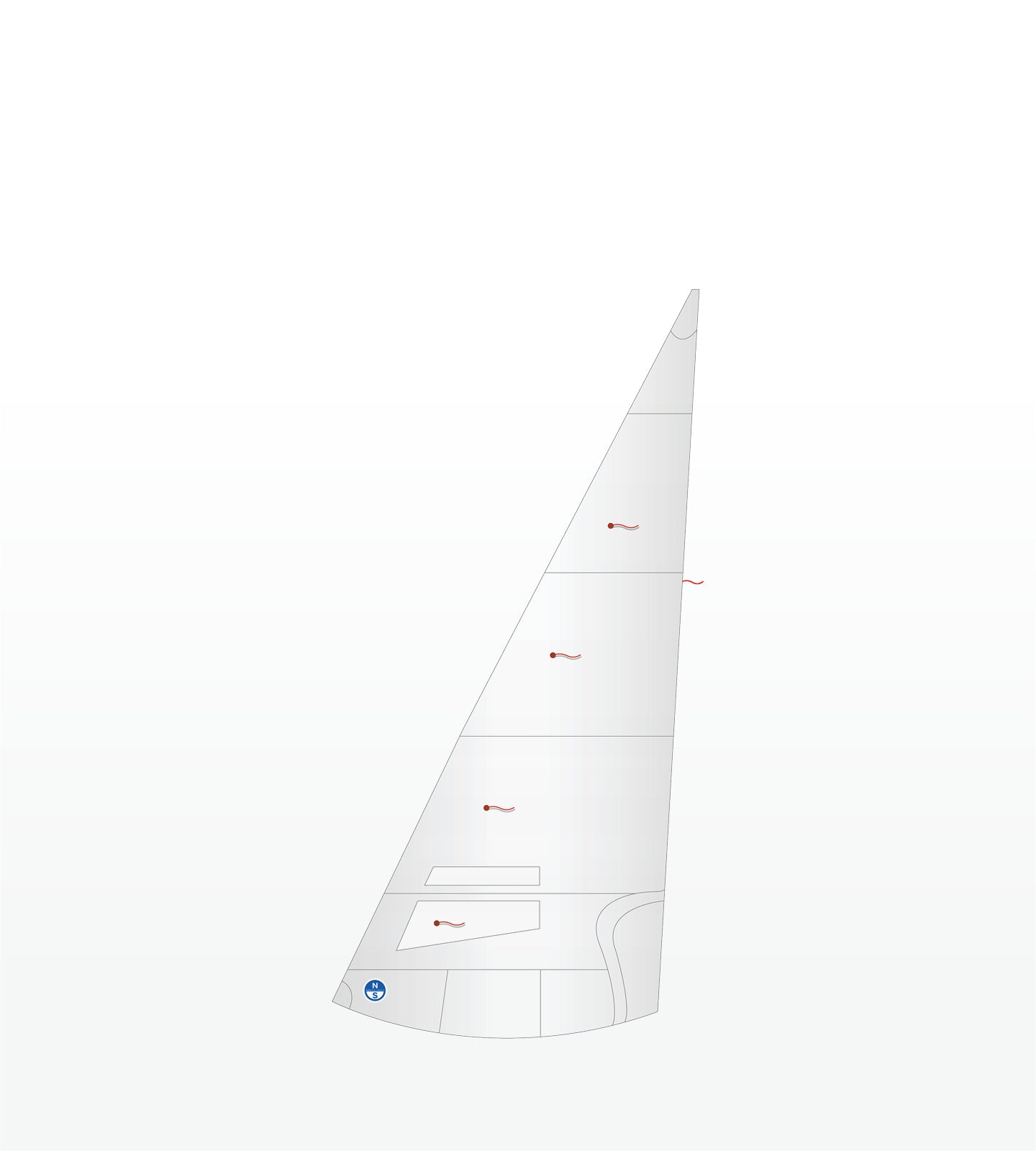 1 | White | North Sails Fireball  RJ-3 Jib