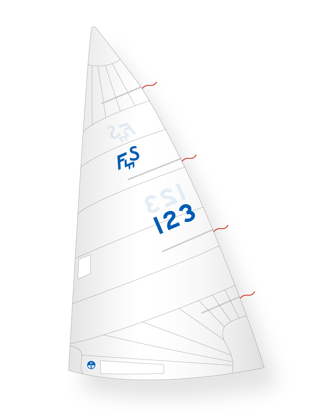 1 | White | North Sails Flying Scot RHC Mainsail