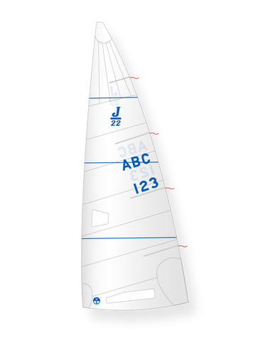 1 | White | North Sails J-22 M-7 Mainsail