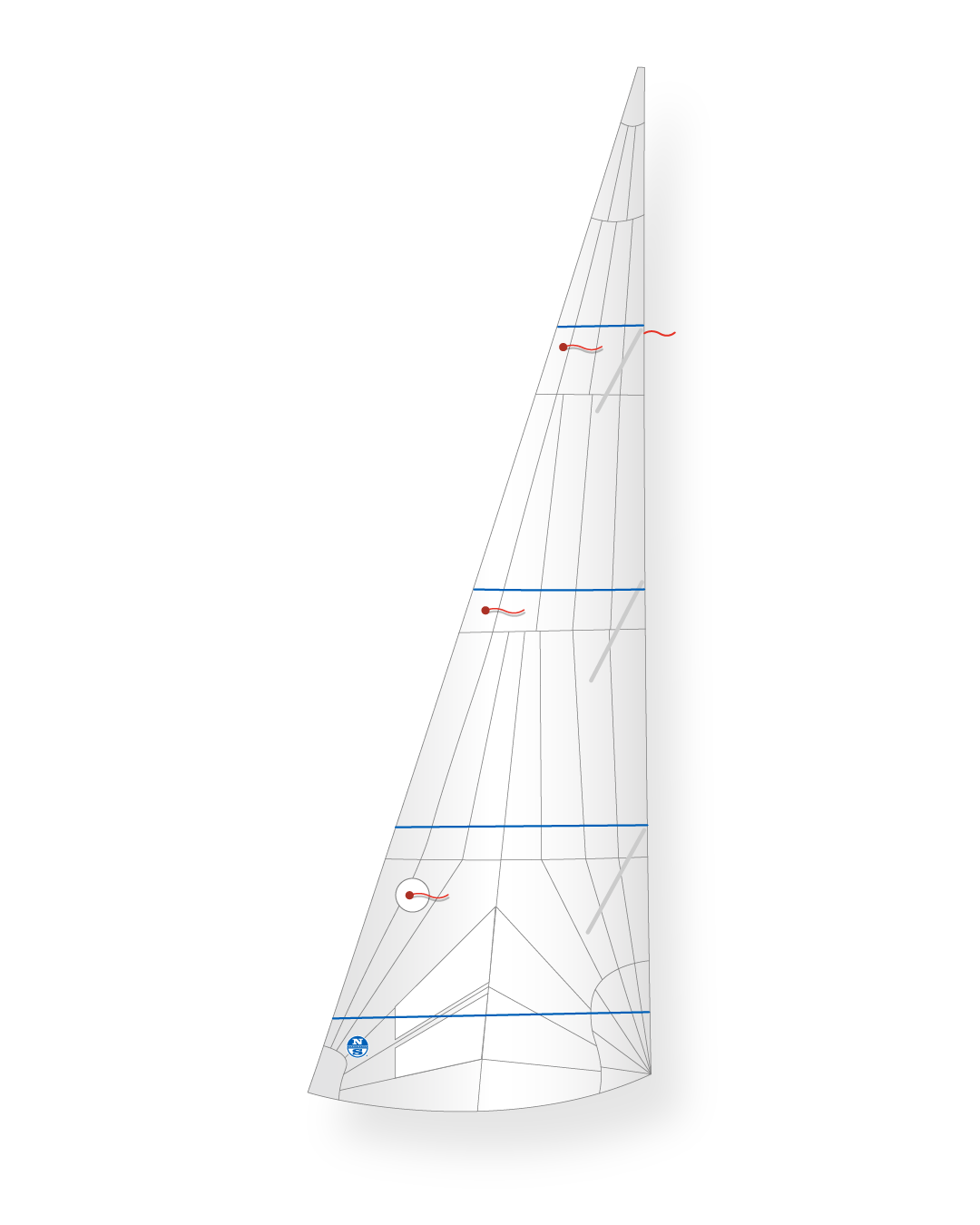 1 | White | North Sails J-70 J-2+ Jib