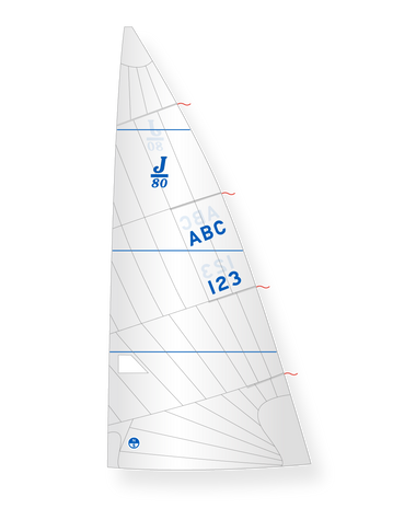 1 | White | North Sails J-80 T-6R Mainsail