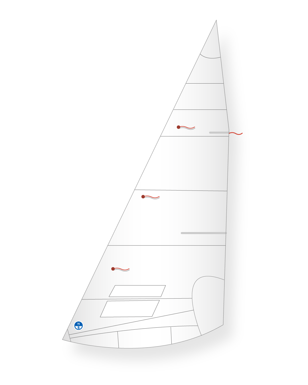 1 | White | North Sails Lightning 5-A+ Jib