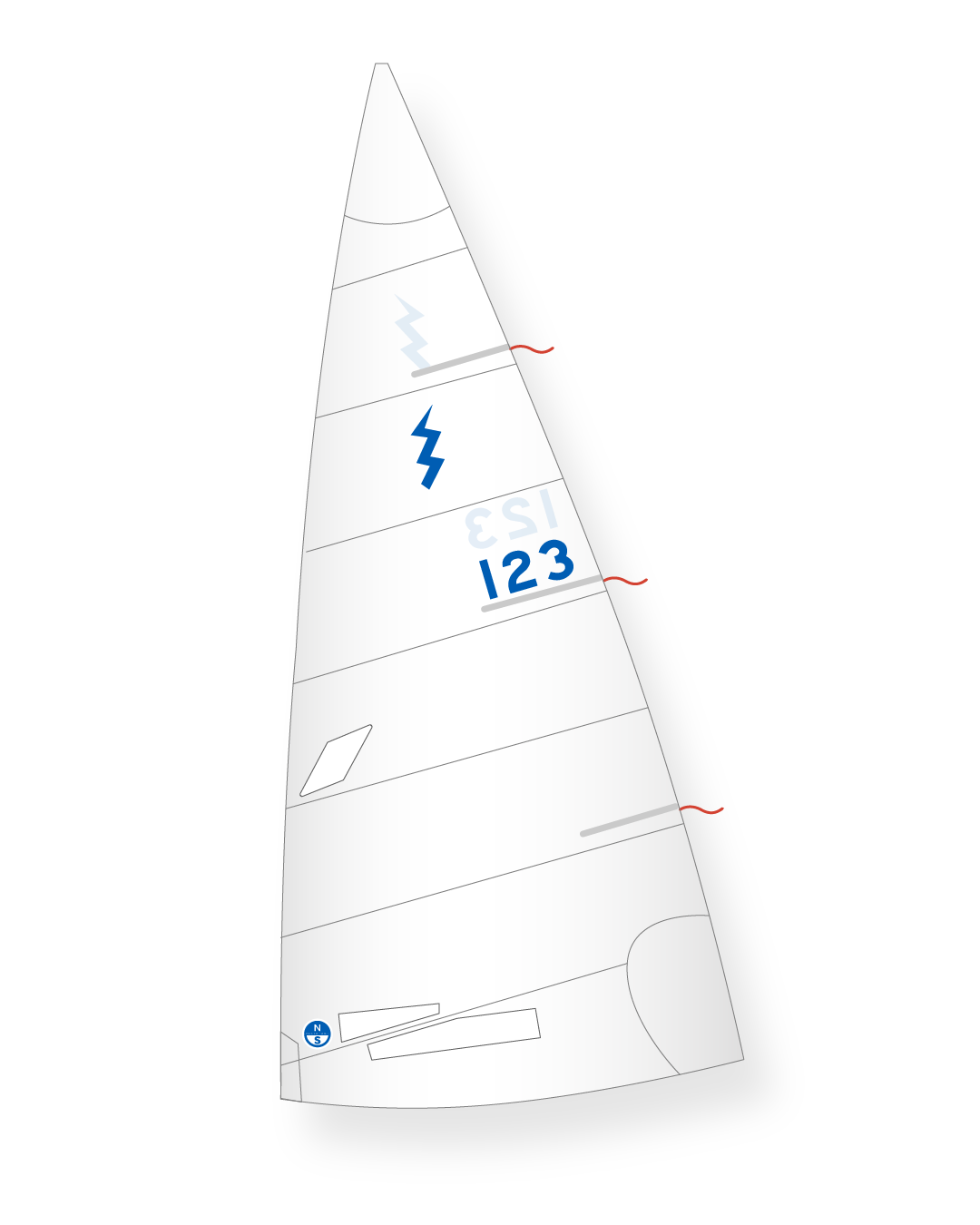 1 | White | North Sails Lightning M-5 Mainsail