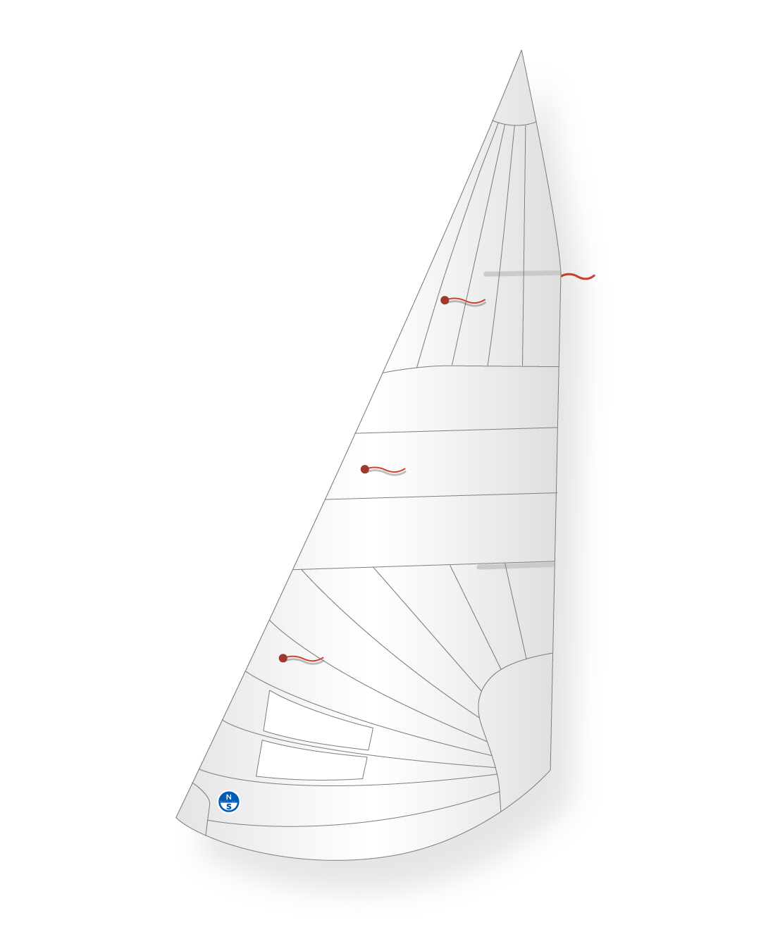 1 | White | North Sails Lightning V17+ Jib