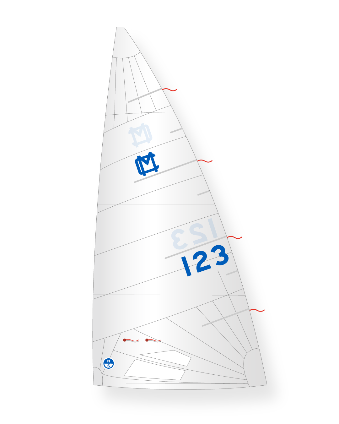 1 | White | North Sails MC Scow Rocket Mainsail