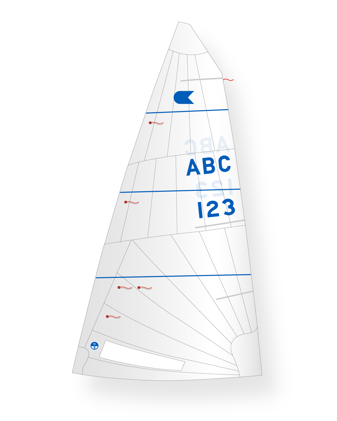 1 | White | North Sails OK GE-3 Mainsail