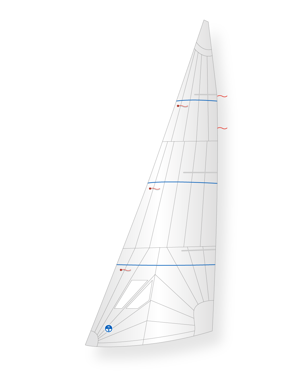 1 | White | North Sails Star J-10 Jib