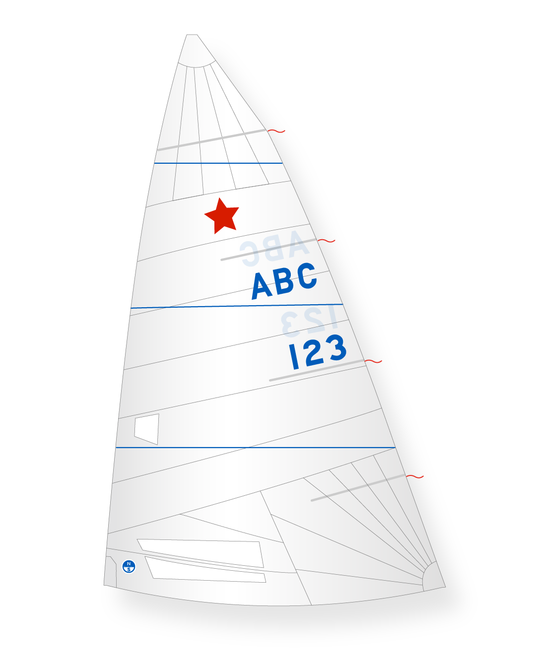 1 | White | North Sails Star M-27 Mainsail