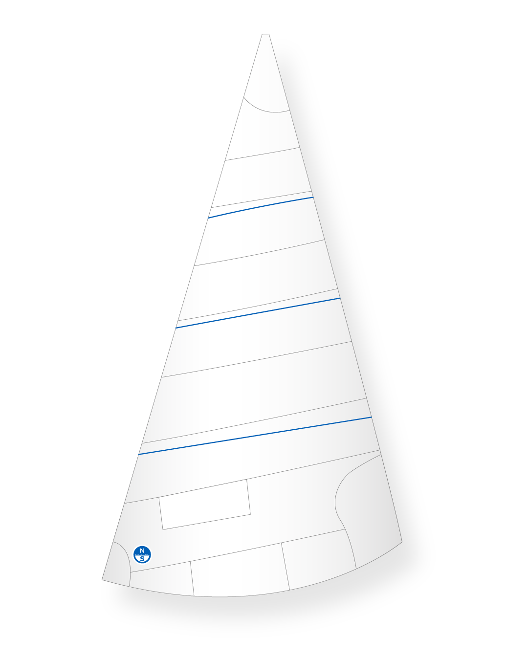 1 | White | North Sails Thistle Proctor Jib