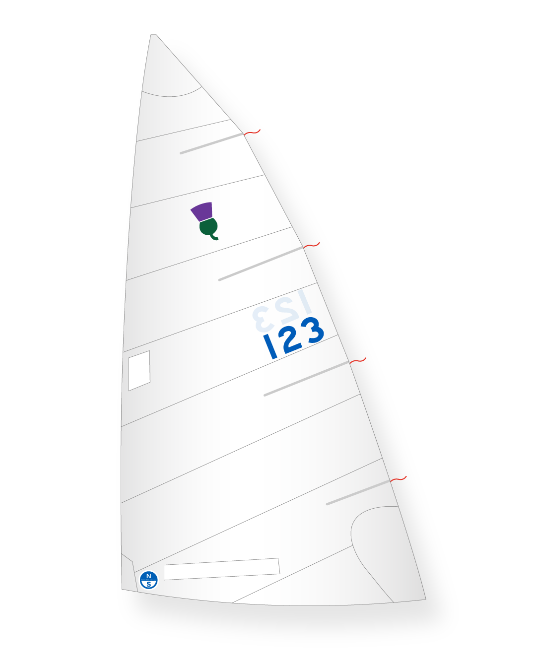 1 | White | North Sails Thistle Proctor Mainsail