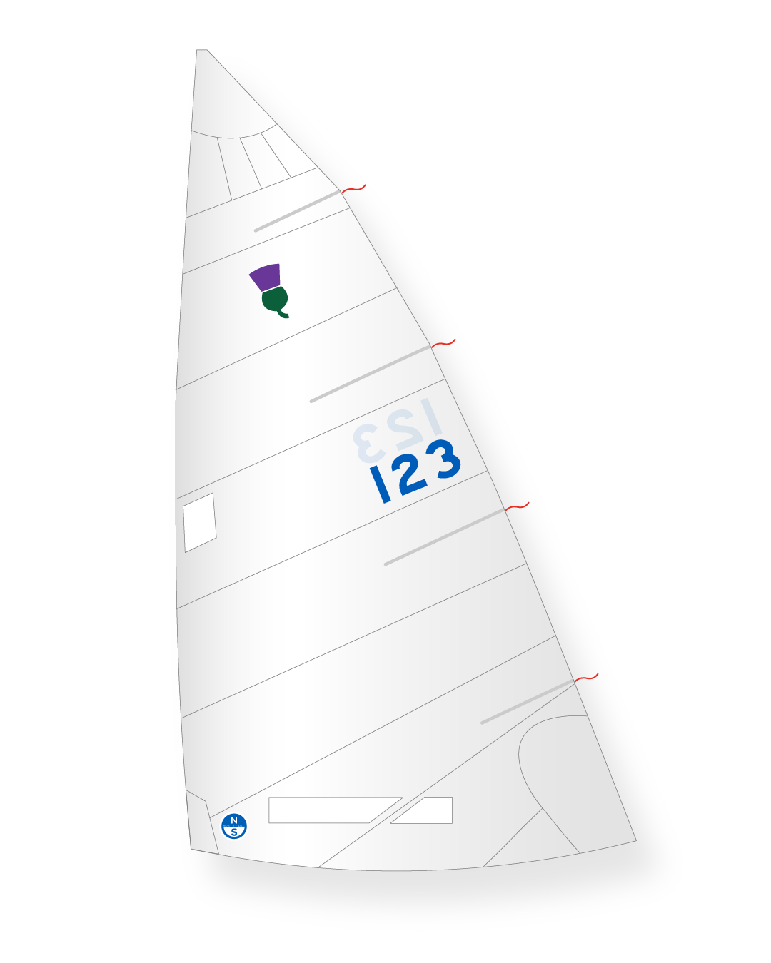 1 | White | North Sails Thistle VS Mainsail