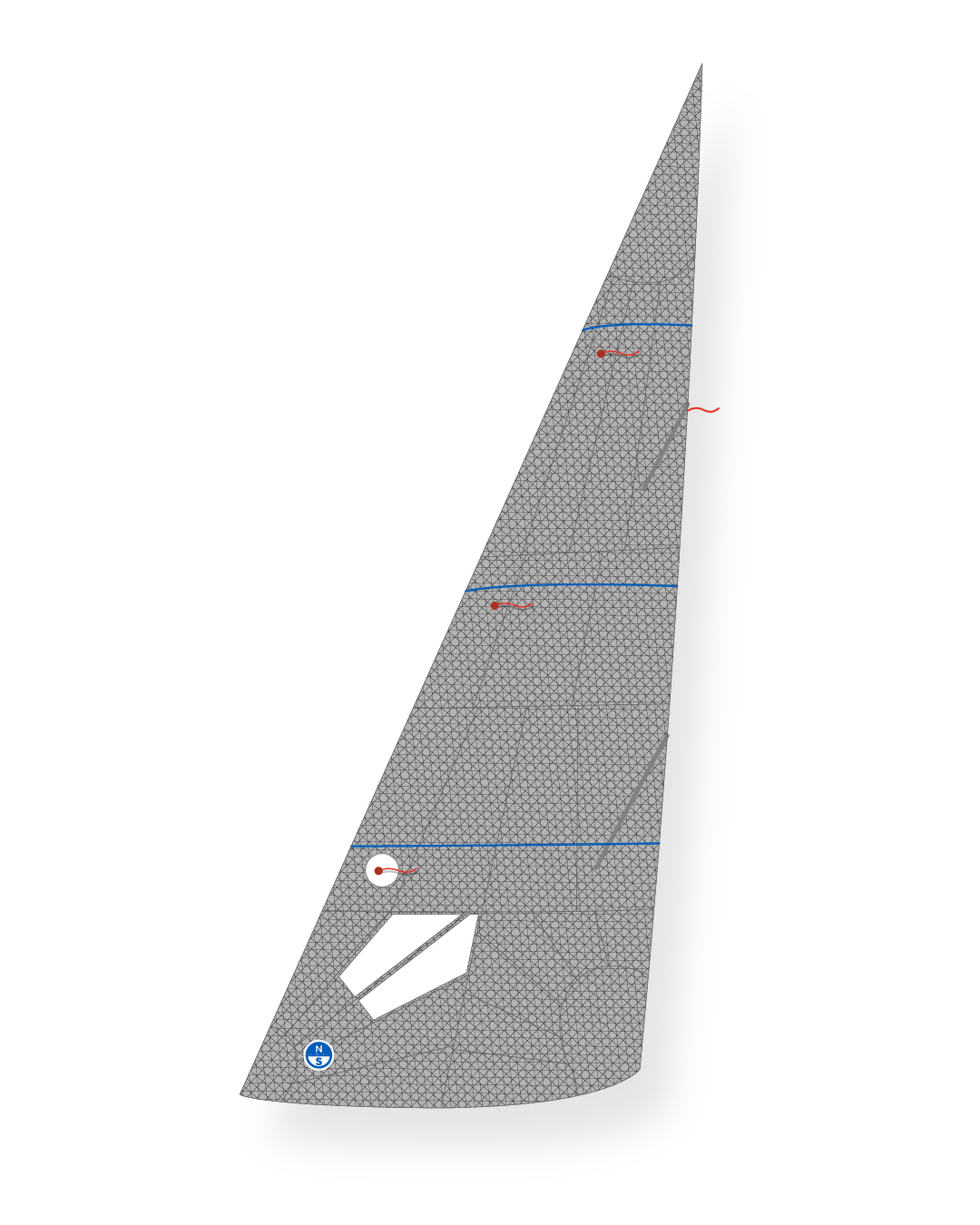 1 | Gray | North Sails VX ONE DESIGN J-10 Jib