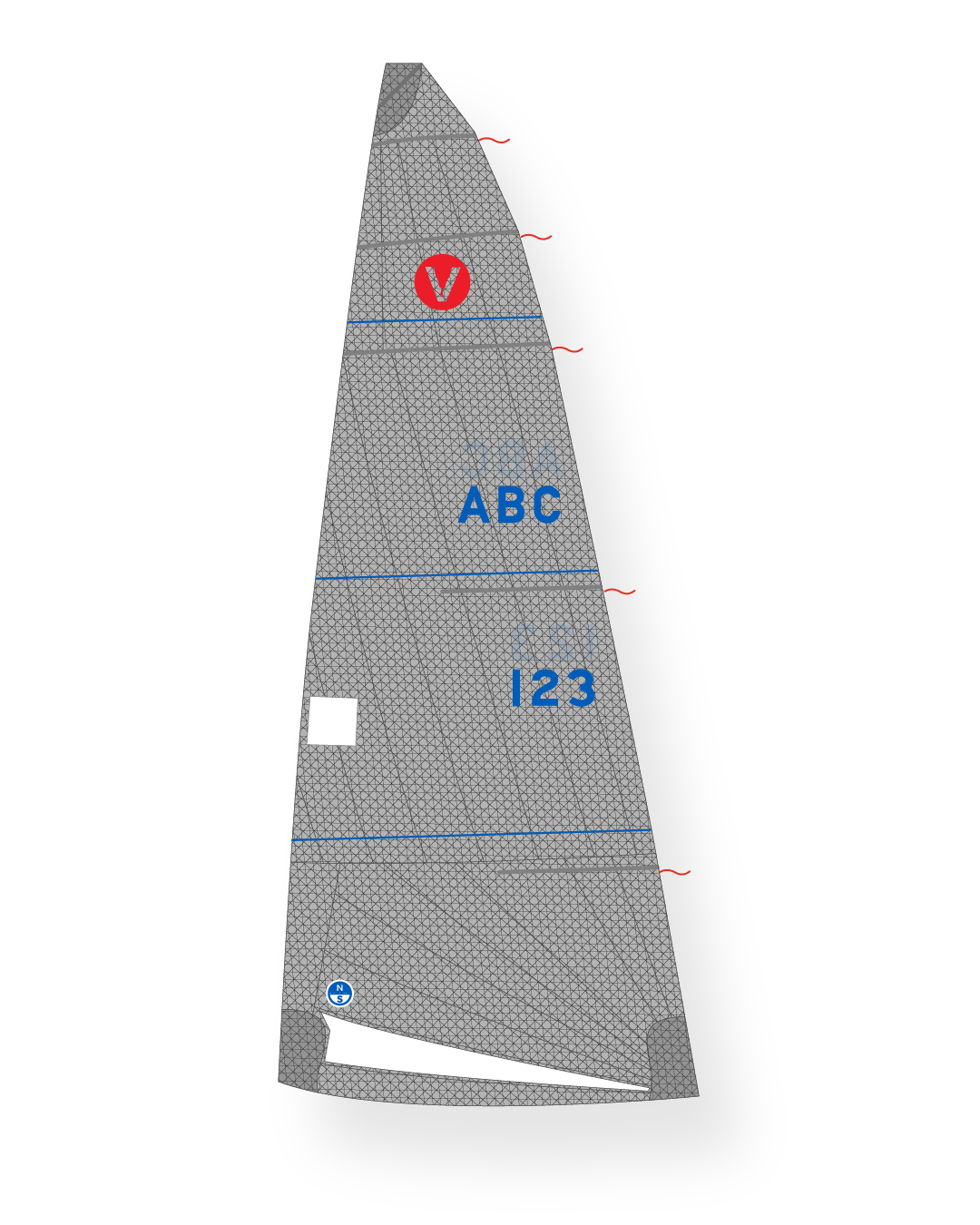 1 | Gray | North Sails Viper 640 M-8 Mainsail