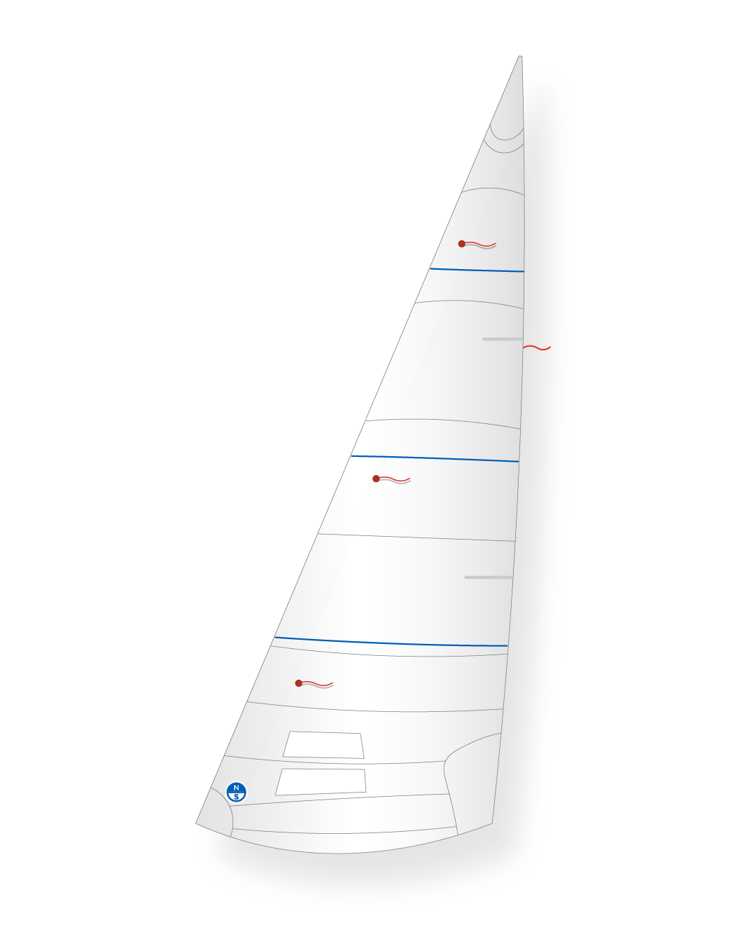 1 | White | North Sails Yngling H-5 Jib