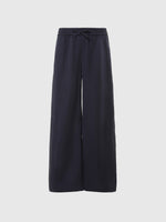 hover | Navy blue | straight-leg-with-elastic-waist-pants-074744
