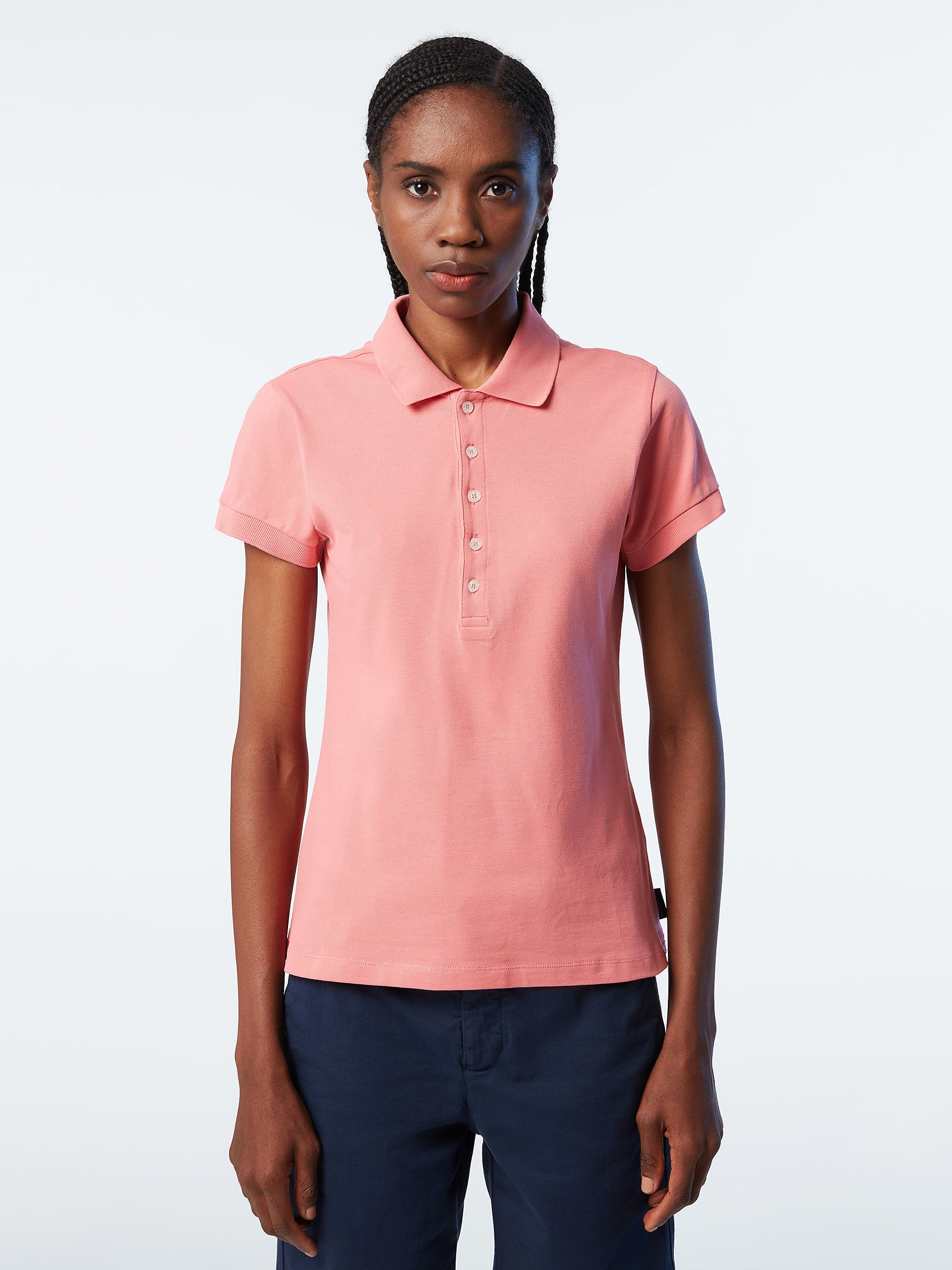 Light pink best sale polo shirt womens