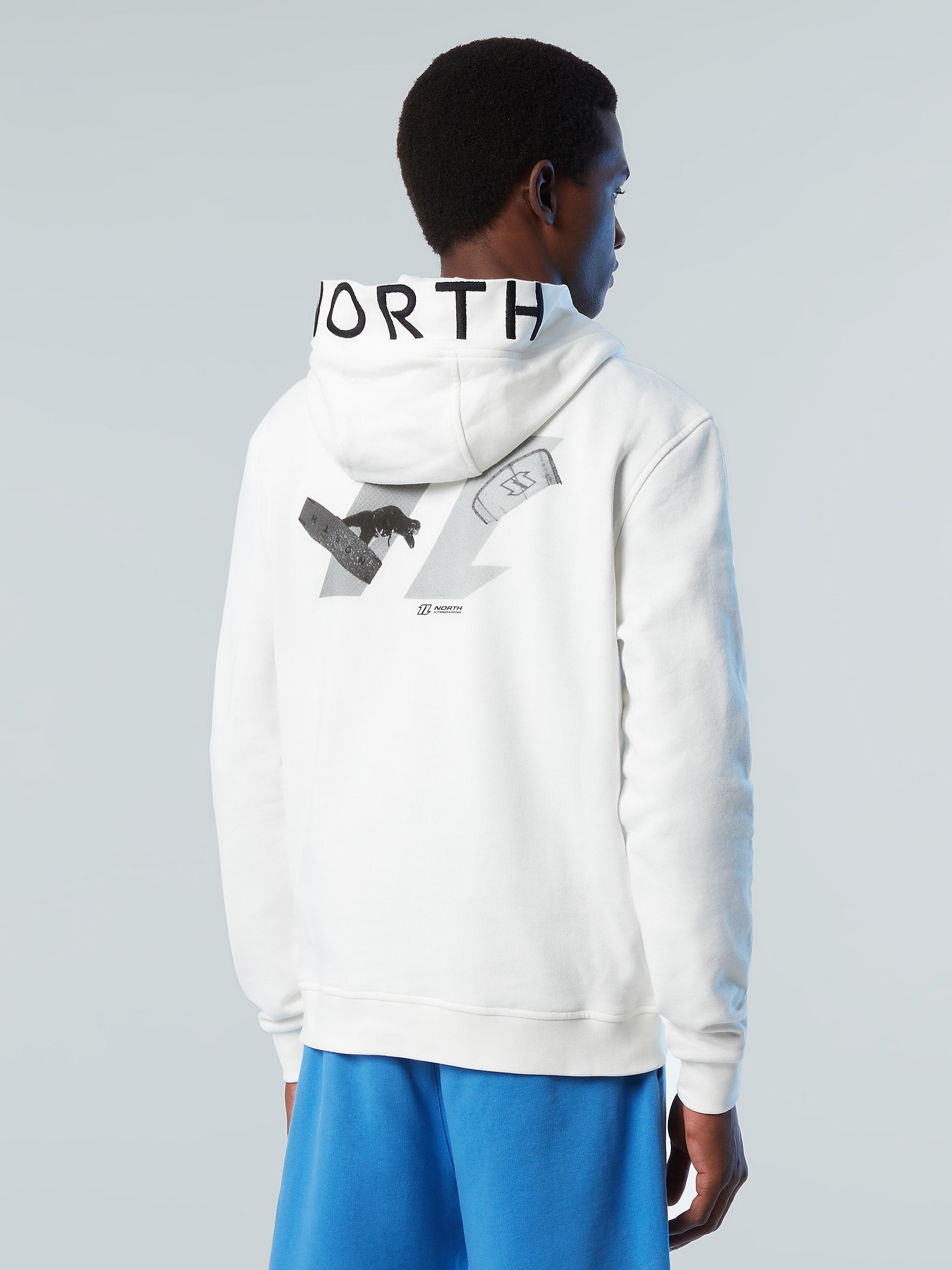 Hoodie with embroidered hood North Sails