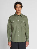 1 | Olive green | shirt-regular-point-collar-664093