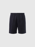 hover | Navy blue | paul-slim-fit-short-with-elastic-waist-673014