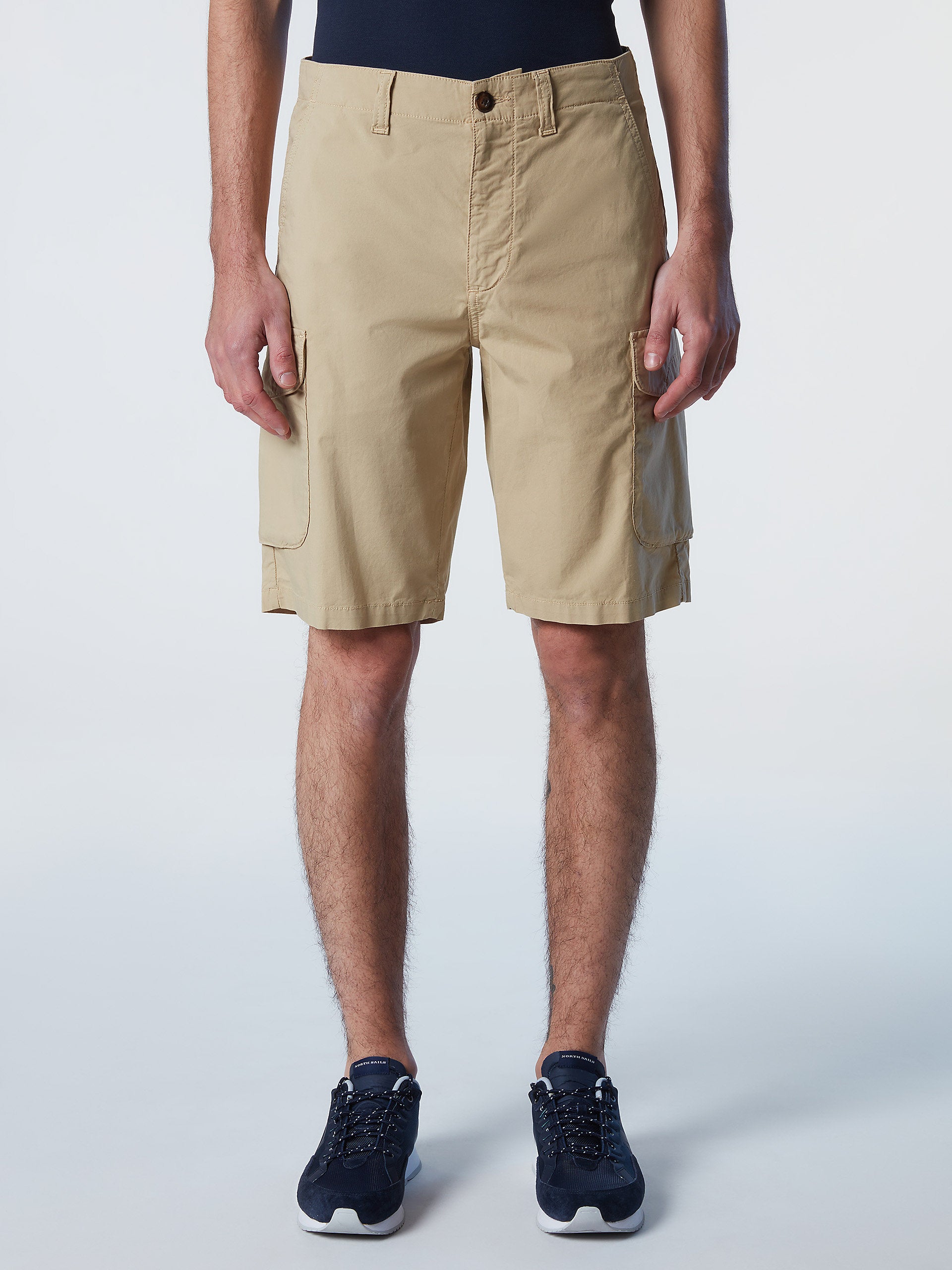 Eco-poplin cargo shorts