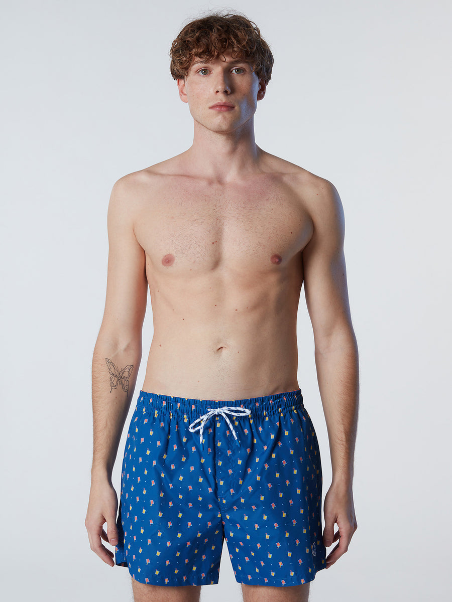 Louis Vuitton Turquoise 3D-Pocket Swim Shorts