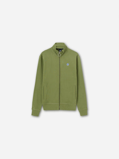 hover | Olive green | full-zip-sweatshirt-wlogo-691002
